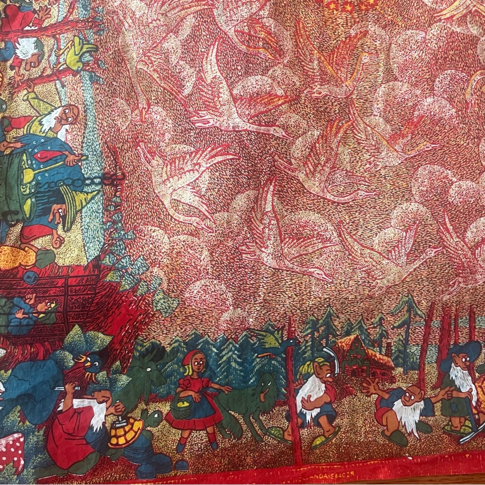 Dutch Java print panel Fairy Stories Fabric 45”x33” - Picture 6 of 7
